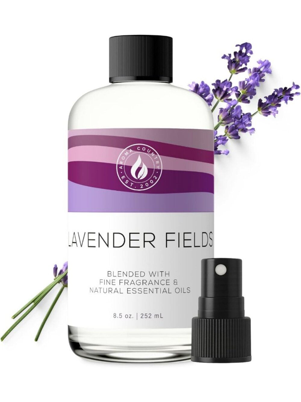 Lavender Fields Luxury Diffuser Oil Refill - 8.5 Fl Oz Aromatherapy Essential